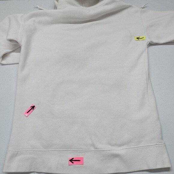 Brisco Brands California Bear Hoodie Mens Size Small White Sweatshirt **READ** - Picture 16 of 16